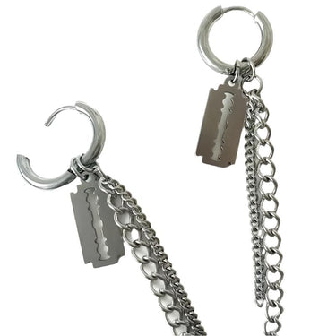 Deadly Chain Hoop Earrings